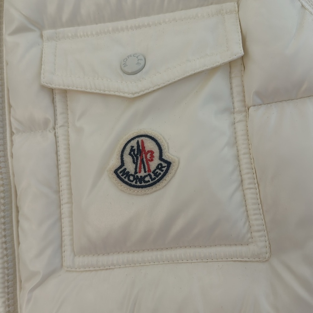 Moncler Balabio Down Puffer Vest with Removable Genuine Fox Fur Trim Hood - Picture 7 of 10